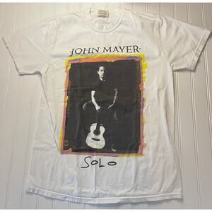 John Mayer Solo Tour 2023 Comfort Colors Concert Tee T Shirt Mens Womens Medium